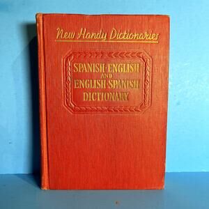 Vintage 1947 New Handy Spanish English & English Spanish Dictionary McKay Hardco